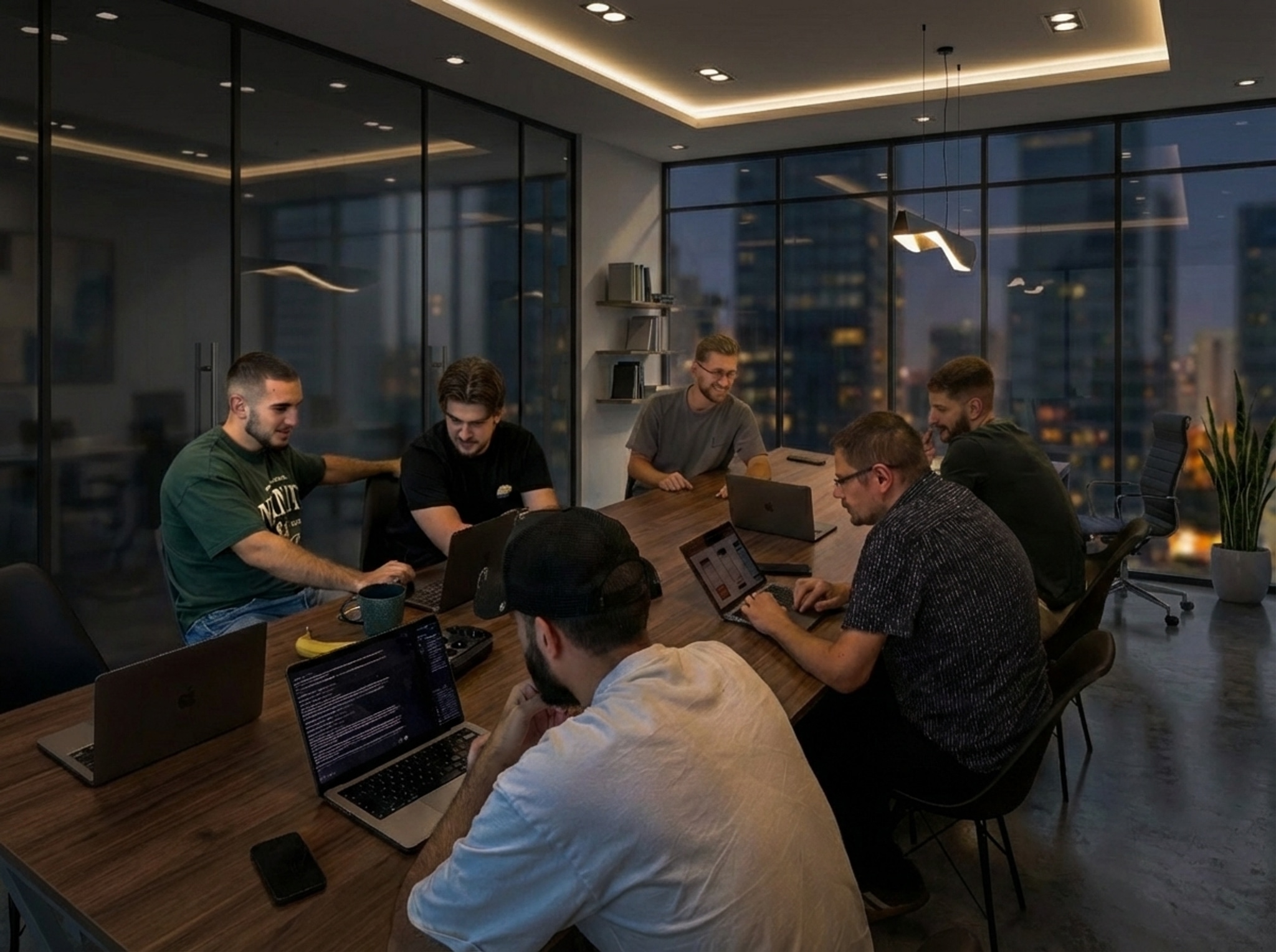 Pear Shadow team in the office